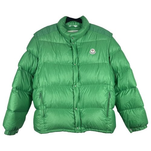 Pre-owned Moncler Classic Puffer In Green