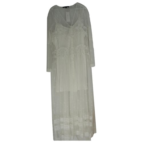 Pre-owned French Connection Lace Maxi Dress In White