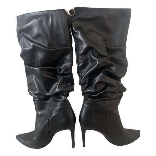 Pre-owned Alexandre Birman Leather Boots In Black