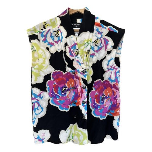 Pre-owned Chanel Silk Shirt In Multicolour