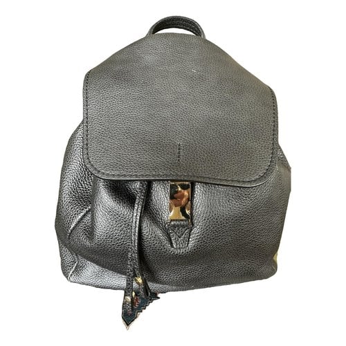 Pre-owned Gianni Chiarini Leather Backpack In Black