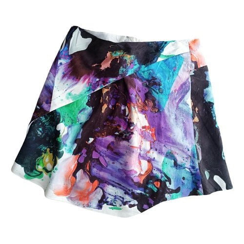 Pre-owned Chloé Silk Mini Skirt In Multicolour