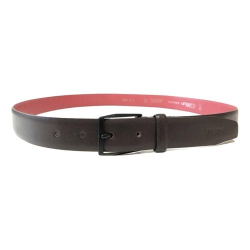 Pre-owned Emanuel Ungaro Leather Belt In Brown