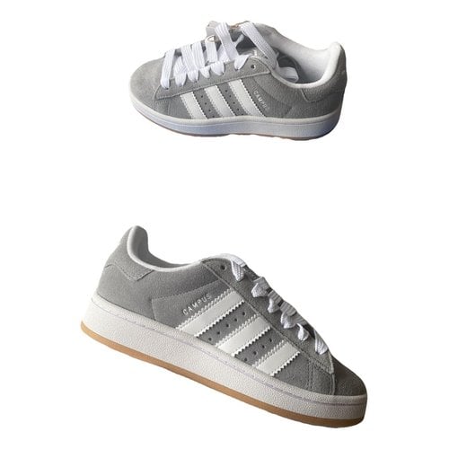 Pre-owned Adidas Originals Velvet Trainers In Grey