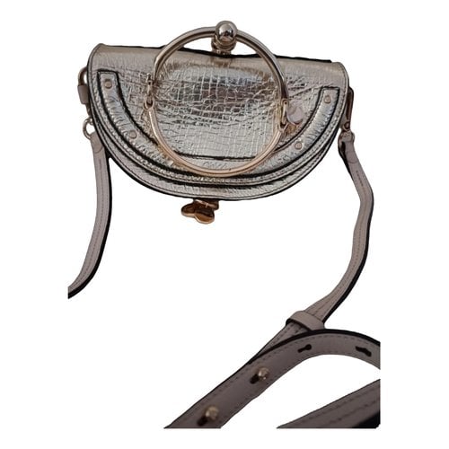 Pre-owned Chloé Bracelet Nile Leather Crossbody Bag In Gold