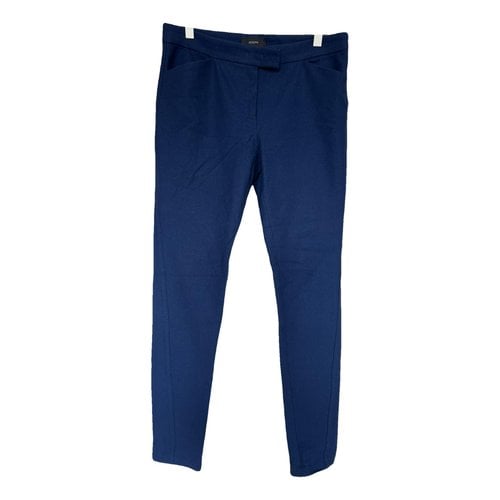 Pre-owned Joseph Straight Pants In Blue