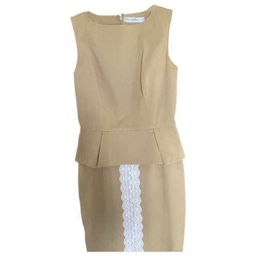 Pre-owned Dior Mid-length Dress In Beige
