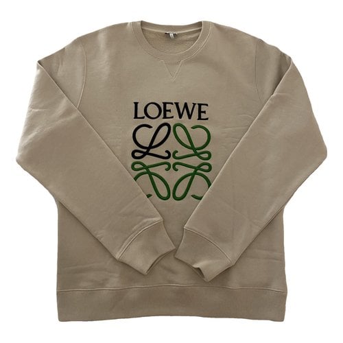 Pre-owned Loewe Sweatshirt In Beige