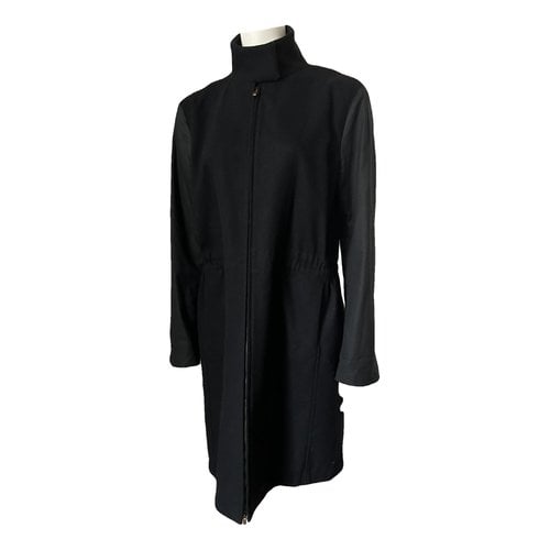 Pre-owned Mm6 Maison Margiela Wool Coat In Black