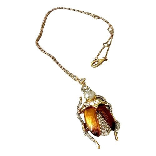 Pre-owned Alexis Bittar Pendant In Brown