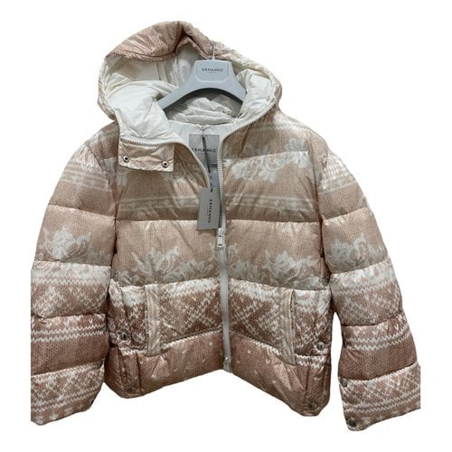 Pre-owned Ermanno Scervino Puffer In Beige