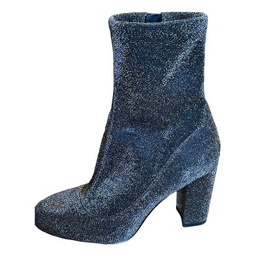 Pre-owned Sam Edelman Ankle Boots In Metallic