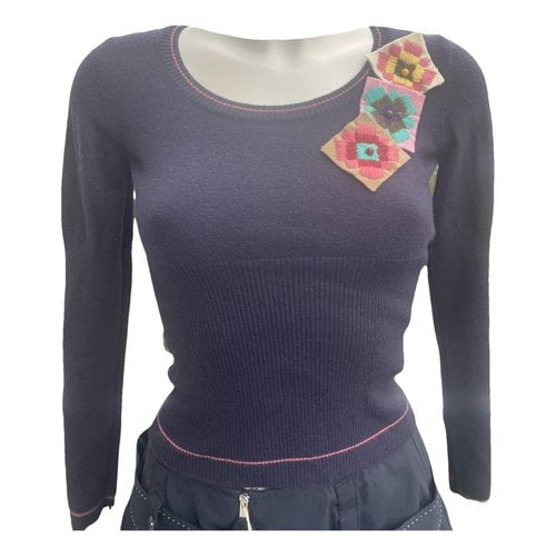 Pre-owned Moschino Wool Jumper In Purple