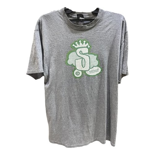Pre-owned Stussy T-shirt In Grey