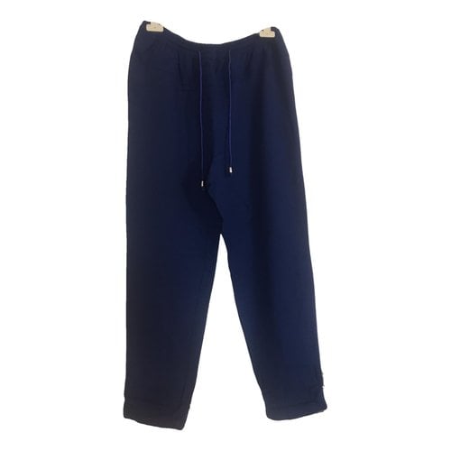 Pre-owned Sessun Large Pants In Navy