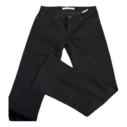 Pre-owned Wrangler Slim Jeans In Black