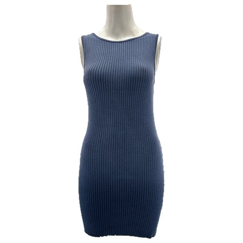 Pre-owned Madhappy Mini Dress In Blue
