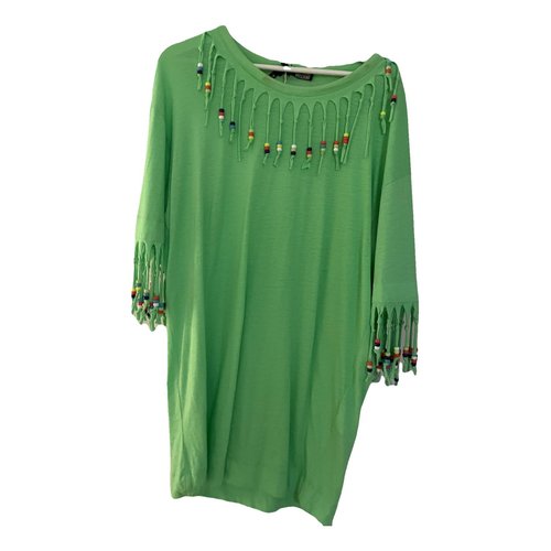 Pre-owned Moschino Love Maxi Dress In Green