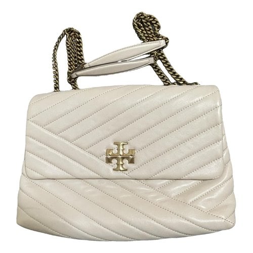 Pre-owned Tory Burch Leather Handbag In White