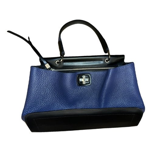 Pre-owned Gianni Chiarini Leather Handbag In Blue