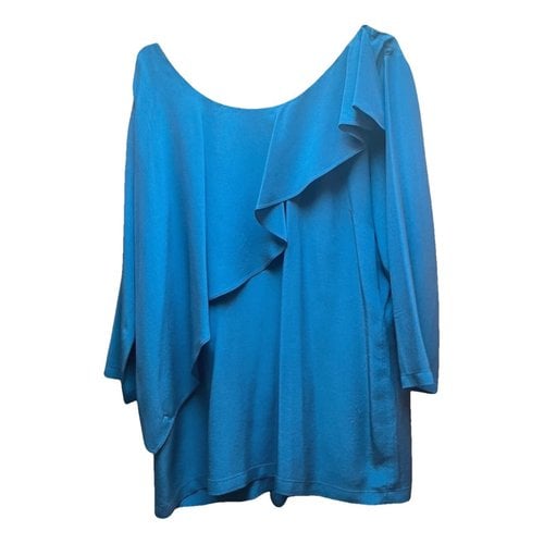 Pre-owned Chloé Silk Shirt In Blue