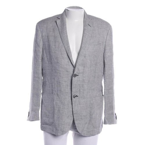 Pre-owned Zegna Linen Jacket In Grey