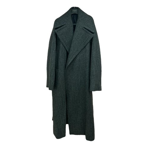 Pre-owned Alaïa Wool Coat In Grey