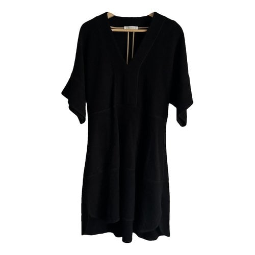 Pre-owned Chloé Wool Mini Dress In Black