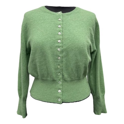 Pre-owned Brora Cashmere Cardigan In Green