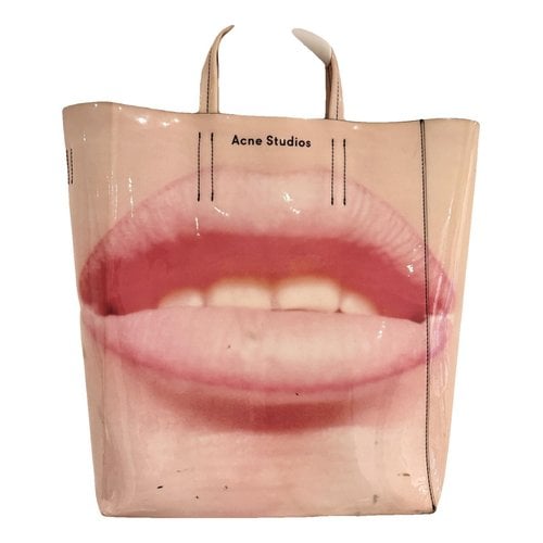 Pre-owned Acne Studios Leather Tote In Pink