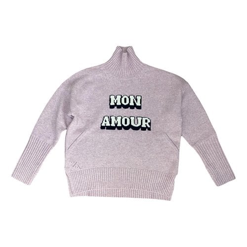 Pre-owned Zadig & Voltaire Cashmere Jumper In Pink
