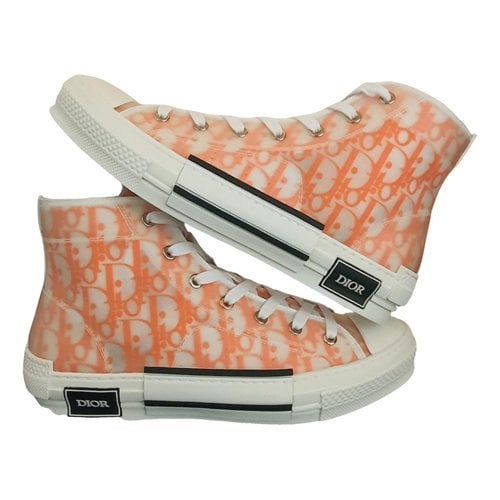 Pre-owned Dior B23 High Trainers In Multicolour