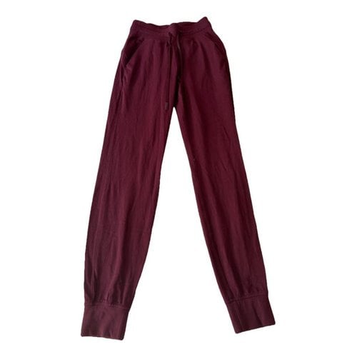 Pre-owned Lululemon Trousers In Purple