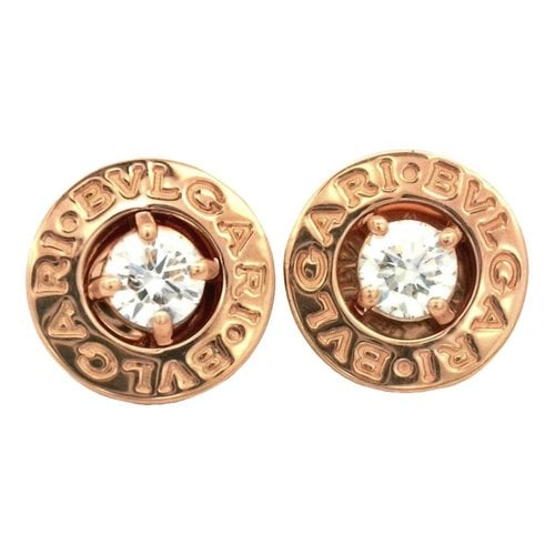 Pre-owned Bvlgari Pink Gold Earrings