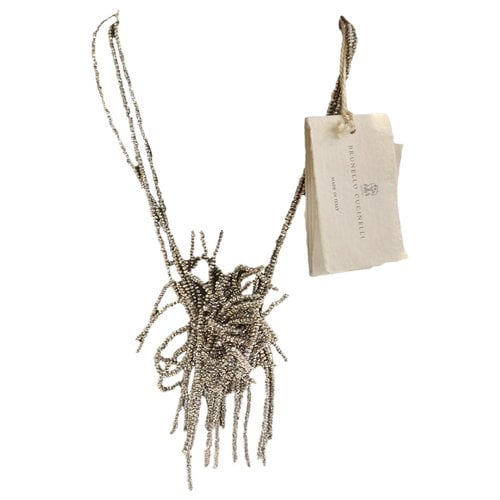 Pre-owned Brunello Cucinelli Necklace In Silver