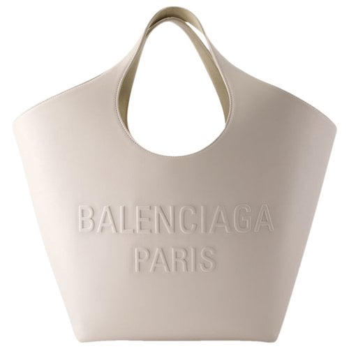 Pre-owned Balenciaga Leather Handbag In White