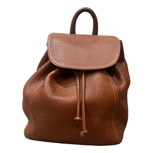 Pre-owned Coach Leather Backpack In Brown