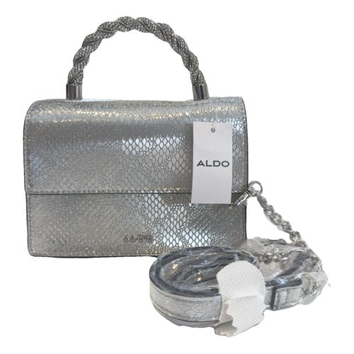 Pre-owned Aldo Leather Clutch Bag In Silver