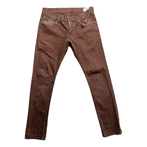 Pre-owned G-star Raw Straight Jeans In Brown