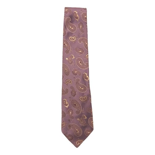 Pre-owned Mulberry Silk Tie In Purple