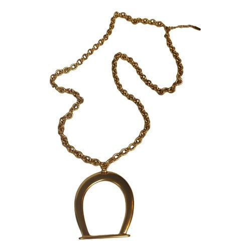 Pre-owned Saint Laurent Long Necklace In Gold