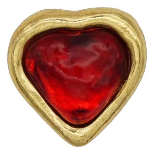 Pre-owned Saint Laurent Arty Pin & Brooche In Red