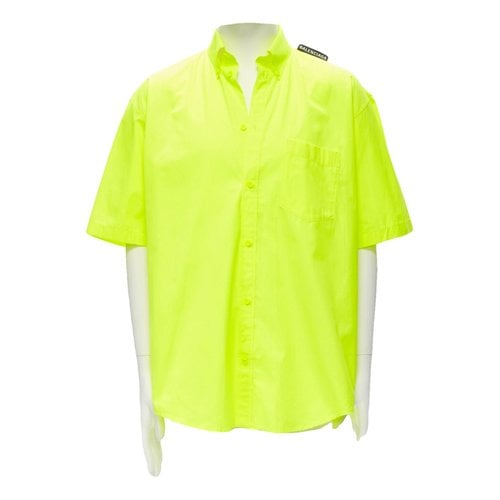 Pre-owned Balenciaga Shirt In Yellow