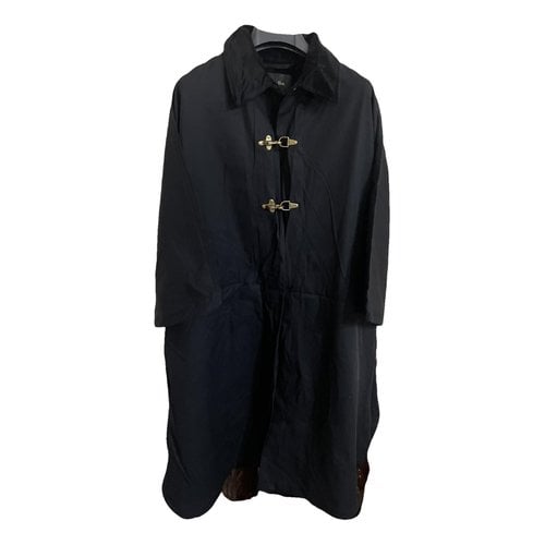Pre-owned Massimo Dutti Velvet Coat In Black