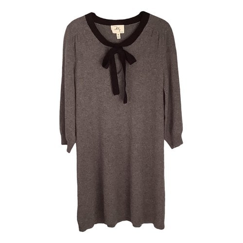 Pre-owned Milly Cashmere Mid-length Dress In Grey