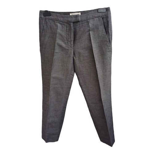 Pre-owned Isabel Marant Étoile Linen Trousers In Grey
