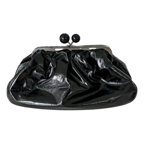 Pre-owned Max Mara Pasticcino Leather Handbag In Black