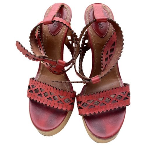 Pre-owned Chloé Leather Sandals In Other