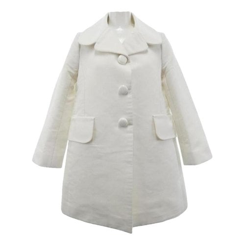 Pre-owned Louis Vuitton Wool Jacket In White