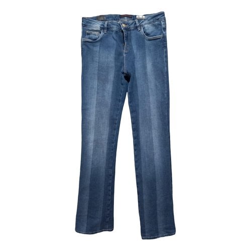 Pre-owned Trussardi Jeans Straight Jeans In Blue